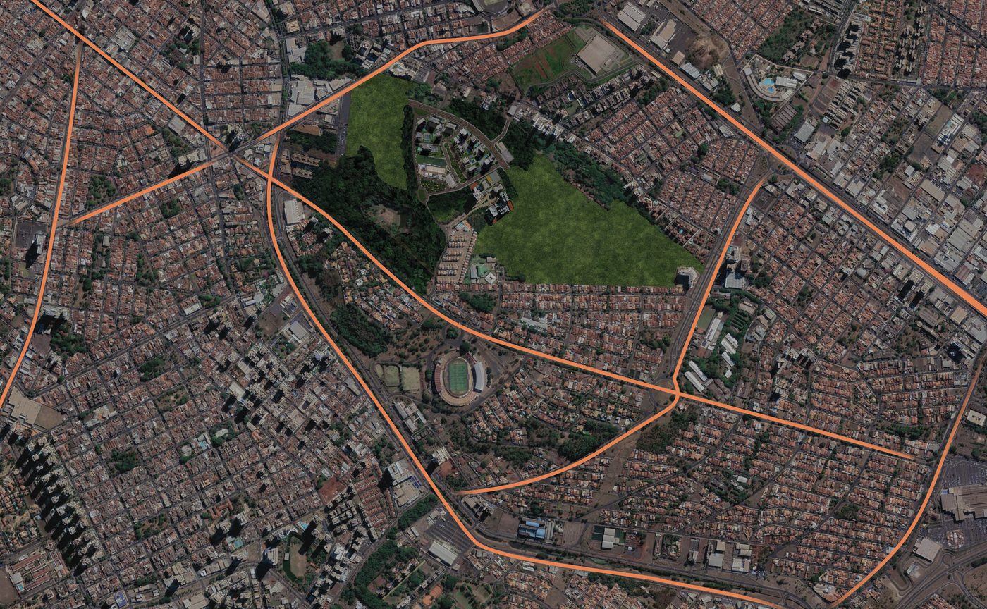 Mapa de localização do Juquehy Panamby e principais avenidas de acesso